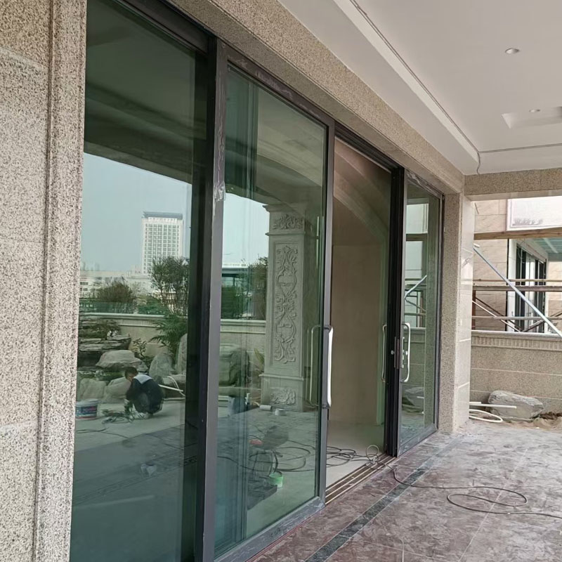 Heavy duty aluminium alloy sliding door